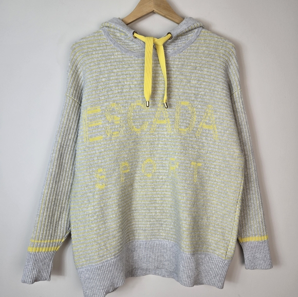 ESCADA SPORT Ribbed Knit Hooded Pullover - Picture 2 of 12